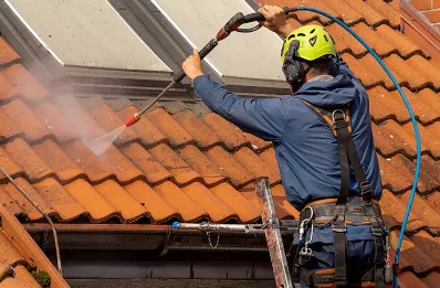 Démoussage et hydrofuge de toiture à Peyrilhac